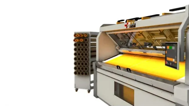 Jentschmann Screen Cut — Rolle-zu-Rolle-Schneiden bis 3,5 m Breite
